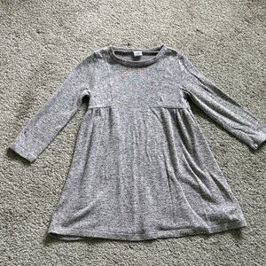 3T Baby Gap Toddler Cozy Heathered Grey Girls' Long Sleeve Dress